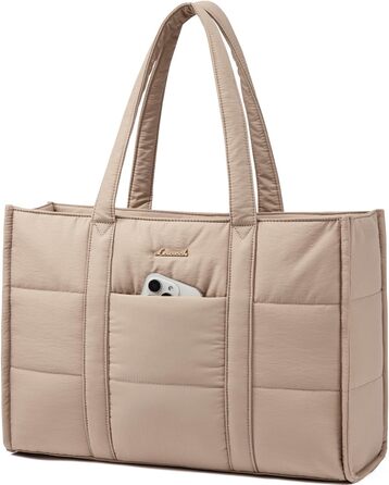 Сумка для ноутбука LOVEVOOK для жінок, велика, шопер, сумка-подушка, робоча сумка, портфель, тоут, жіночі сумки, сумка для навчання, шкільна сумка, сумка через плече для університету, бізнесу, школи, сіро-зелений (17 дюймів, хакі)