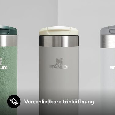 Термокружка Stanley Aerolight Transit - 350 мл, Ash - Збереження тепла до 6 годин, миється в посудомийній машині, для кави з собою