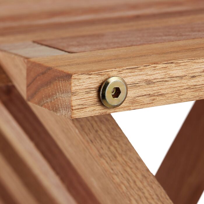 Розкладний столик Relaxdays з горіхового дерева