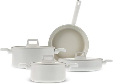 Набір посуду Karaca Valenti: 7 предметів, керамічне покриття SwissCrystal, антипригарне, з кришками та сковорода