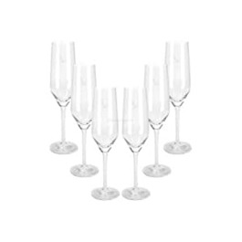 Набір скляних склянок для горілки сірий гусак - 6 склянок з флейтами