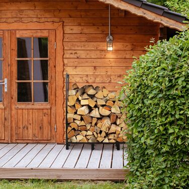 Relaxdays: Полиця для дров (для внутрішнього та зовнішнього використання)