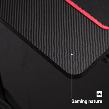 Ігровий стіл Diablo X-Mate 160x75x75 см: ергономічний стіл з карбоновою стільницею, тримачем для навушників та підставкою для напоїв