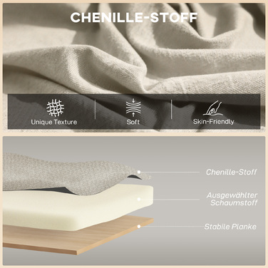 Диван на 2 місця, компактний диван з велюровою оббивкою та крилами, з м'яким сидінням та ніжками з масиву гевеї, бежевого кольору.