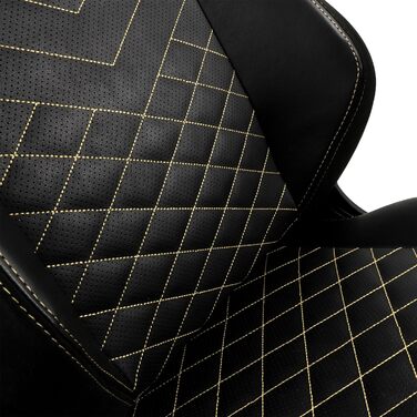 Noblechairs HERO: ігровий крісло, офісне крісло, крісло для роботи - PU-шкіра, чорний/золотий