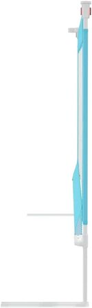 Бортик для ліжка дитячого vidaXL 200x25 см, синій, тканинний захист від випадання для малюків та дітей