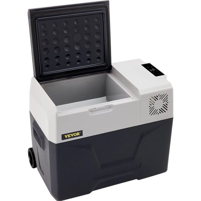 Автохолодильник VEVOR 35л нержавіюча сталь 12/24V DC та 220V AC, портативний компресорний міні-холодильник -20°C до +20°C для авто, вантажівок, кемпінгу, відпочинку