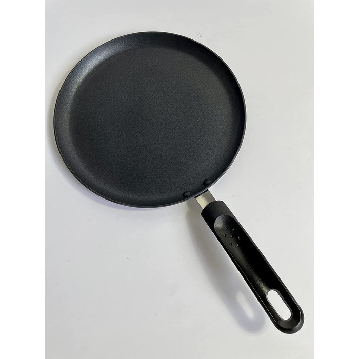 Сковорода для чорних млинців Prima Collection, алюмінієвий креп, антипригарний, підходить для всіх типів конфорок, включаючи індукційні, діаметр сковороди для млинців 25 см