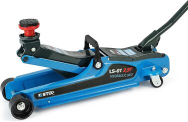 Гідравлічний домкрат STIX 2.5T низькопрофільний з кейсом, гумовими накладками та адаптером для SUV - для легкових та позашляхових автомобілів