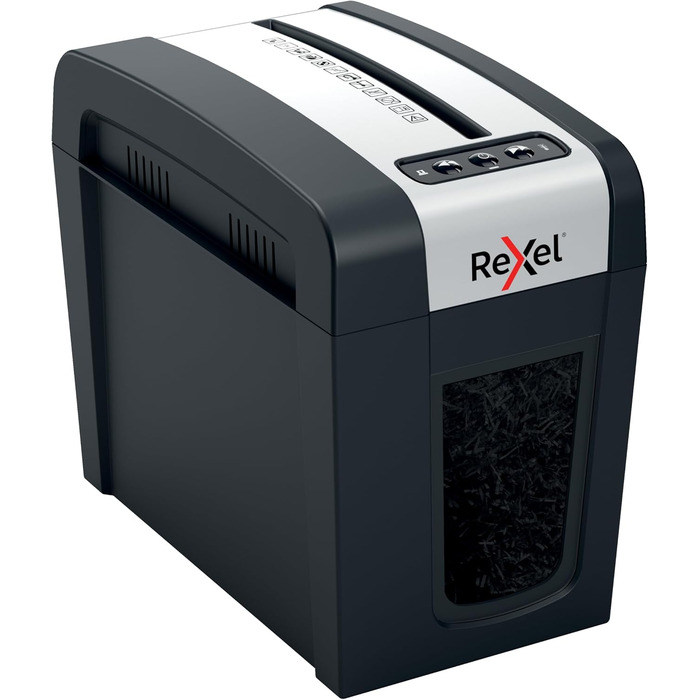 Rexel MC3-SL Slimline Whisper-Shred™: Шредер для документів, мікроріз, безпека P5, 10 л, тихий, компактний, для дому