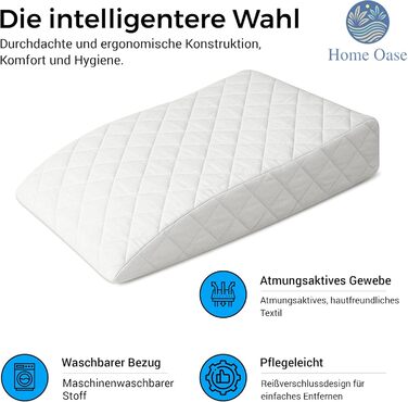 Ортопедична подушка для ніг, подушка для відпочинку ніг, подушка для поліпшення кровообігу, пральна, 71x40x15 см