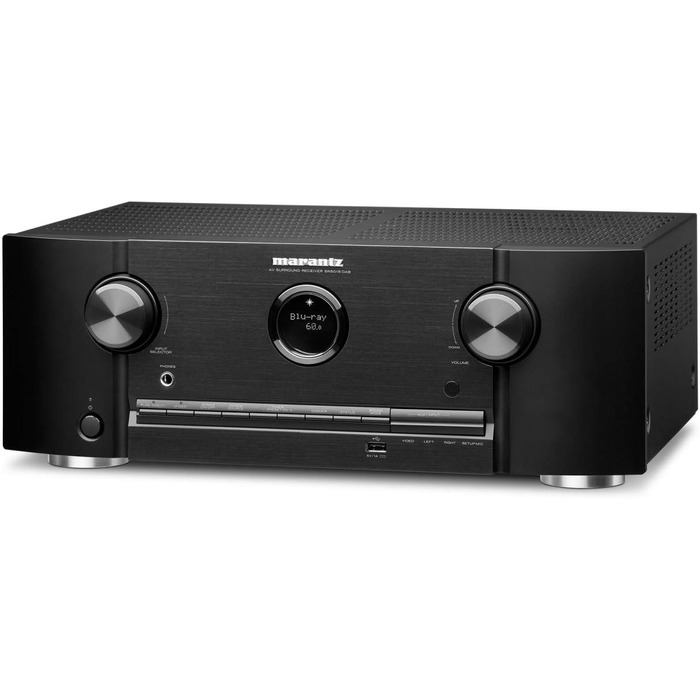 Marantz SR5015DAB 7.2-канальний AV-ресивер, підсилювач HiFi, сумісний з Alexa, 6 входів і 2 виходи HDMI, відео 8K, WiFi, потокове передавання музики, Dolby Atmos, AirPlay 2, HEOS Multiroom, радіо DAB+