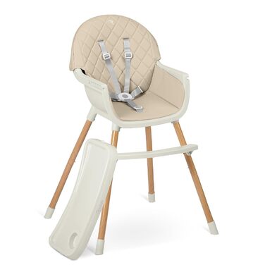 Дитячий стільчик Nukido 3 в 1 Lilo Beige: регульований, з безпечним ременем та знімним столиком
