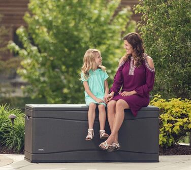 Садовий ящик для зберігання LIFETIME 60089, 127x64x67 см, коричневий, UV100, вологостійкий