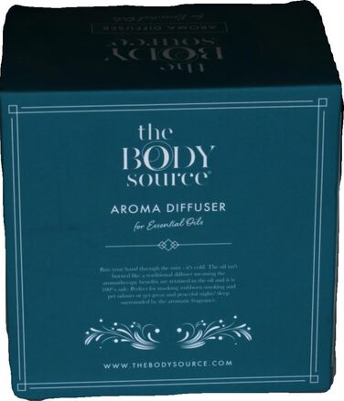 Ультразвуковий аромадифузор Body Source - Зволожувач повітря з 7 кольорами світлодіодного світла та таймером - Електрична ароматична лампа для ефірних олій - Ароматерапія для дому, офісу, спа (100мл)