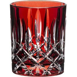 Кольорові келихи для віскі в індивідуальній упаковці, кришталева скляна чашка для віскі, 295 мл, (червоний)