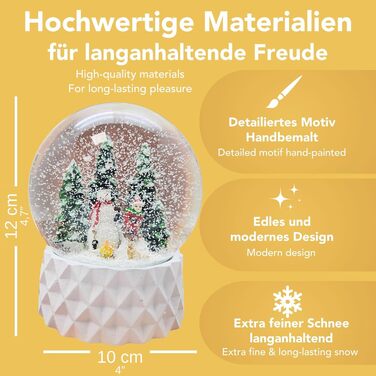 Шакербол зі сніговиком та дитиною на санках, Pure-Line, діаметр 100 мм, 20169