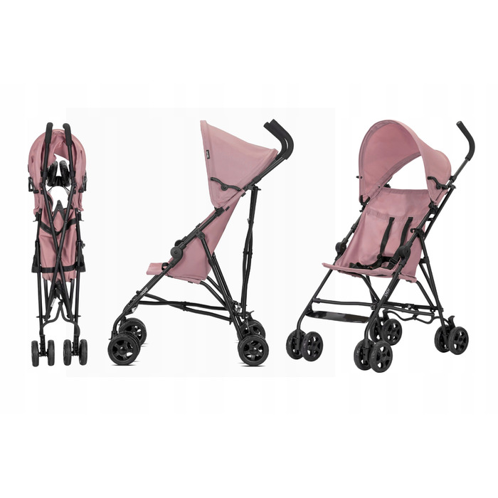 Дитячий візок-парасолька Lorelli VAYA, рожевий (вага 4,40 кг), складаний