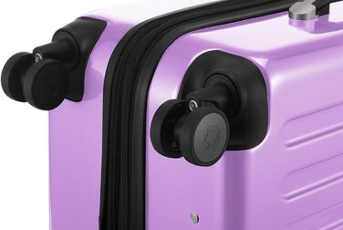 Набір валіз Hauptstadtkoffer Alex (S+M+L) - 3 валізи: 55 см, 65 см, 75 см, ABS+PC, TSA, фіолетовий