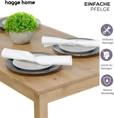 Стол Skandinavisch Holz від Hagge Home: 68x68 см, колір коричнева дуб, для кухні, їдальні, офісу, дитячої кімнати