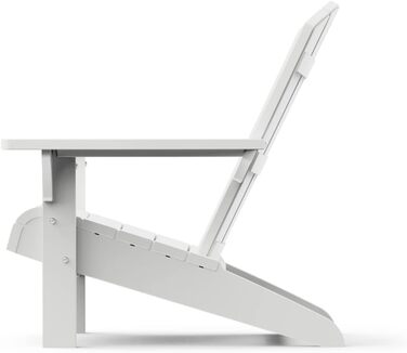 Пластикове крісло Keter Allibert Troy Adirondack, антрацит, для саду, тераси та балкона, 93x81x96.5 см, стійке до погодних умов