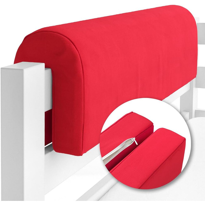 Бортик для ліжечка Bettumrandung 70x20 см, червоний - захист для безпечного сну дитини