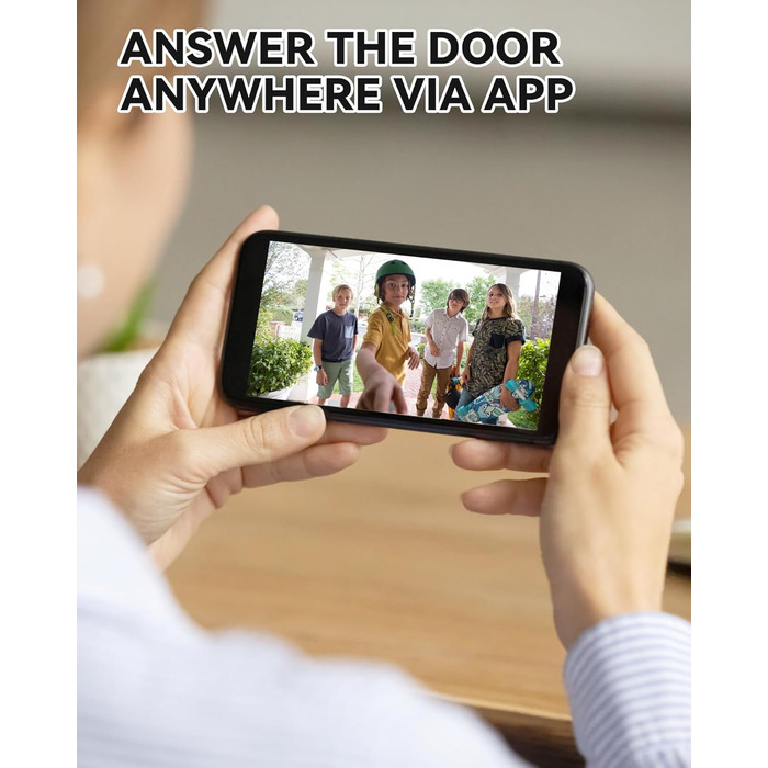 Відеодзвінок CPVAN з Wi-Fi, 2K HD камера, бездротовий, з PIR-датчиком руху, 2-сторонній аудіо, підтримка Alexa, SD-карта та хмарне сховище