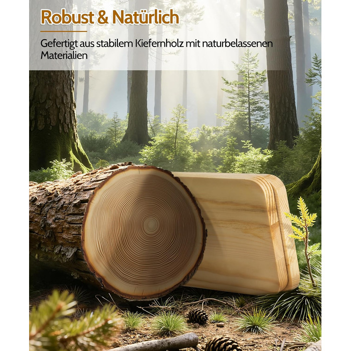 Полиця настінна дерев'яна SUMGAR, плаваюча, 3-ярусна, 50x58 см, чорно-дерев'яна, для вітальні, спальні