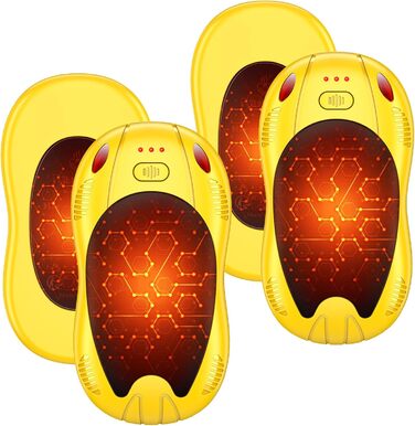 Електричні грілки для рук FANDLISS з акумулятором 10000mAh, 2 шт., з двостороннім нагрівом, USB, 3 режими, для кемпінгу та активного відпочинку