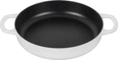 Сковорода чавунна Le Creuset Signature, 27.9 см, колір Flamme 11' (4.4 л, білий/Opulenter Garten)