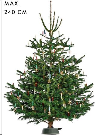 Підставка для ялинки KRINNER X-Series X-240 з педаллю та резервуаром 3 л (до 2,4 м), Made in Germany