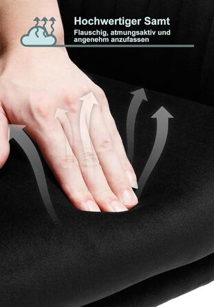 Набір обідніх стільців WOLTU 2 шт. з м'якими сидіннями, зелені, з металевими ніжками. Підходять для кухні, вітальні, їдальні.