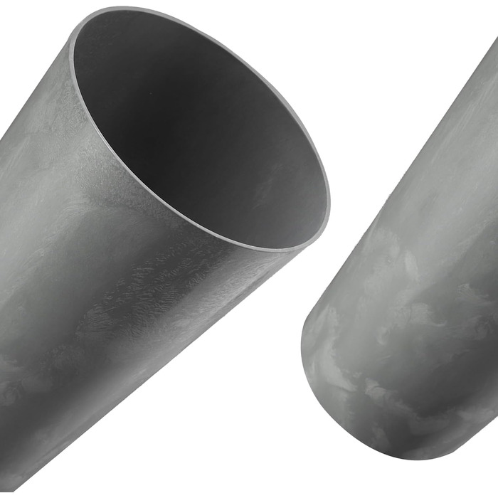 Набір горщиків KADAX (3 шт) з дерев'яною стружкою, сірий бетон, 19.25/30 см