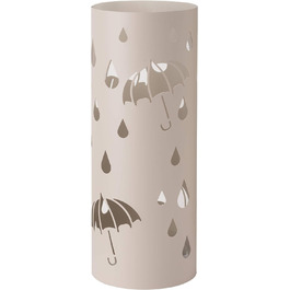 Підставка для парасольок Baroni, металева, поглиблення, 2 гачки, знімний піддон для дощу, 19x19x49 см.