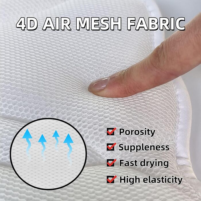 Подушка для ванни Luxus: м'яка сітка 4D Air Mesh з підтримкою шиї та спини, антиковзкі присоски, ергономічна підголовник для ванни, аксесуар для ванни ZT-430