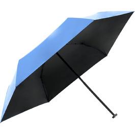 Кишенькова парасолька-парасолька (синя з чорним покриттям), 050 Ultra Light Slim Manual -