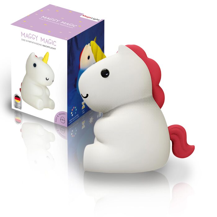 Дитячий LED нічник MegaLight (Maggy Magic) — RGB підсвітка, регулювання яскравості, сенсорне керування та звукові ефекти, USB, сертифікована іграшка для дітей та немовлят