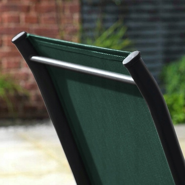 Комплект садових меблів: великий стіл (140x80) та 6 металевих стільців