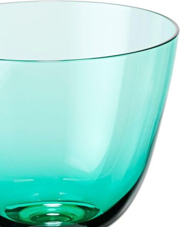 Проточний стакан для води з ніжкою 35 мл, смарагдово-зелений