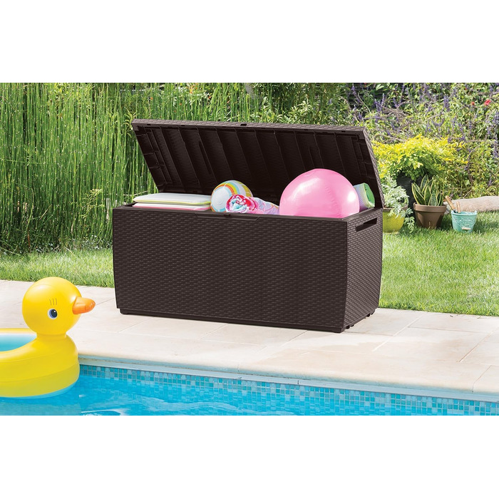 Ящик для зберігання Keter Capri 305л коричневий, водонепроникний, для саду та тераси