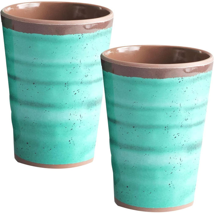 Набір посуду для кемпінгу з меламіну на 2 особи сірий 8 предметів - з тарілками та кубками - кемпінговий посуд