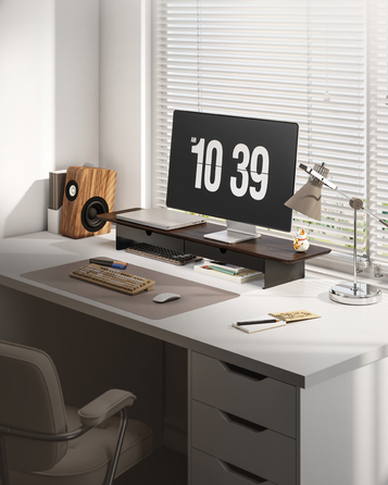 Настільна підставка для монітора OfficePro MR164DW Dark Wood/Black