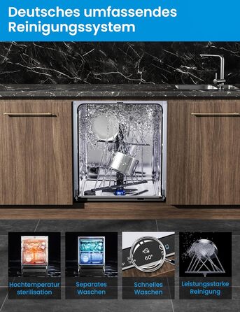 Посудомийна машина Midea SV 5.14K10C, 45 см, 10 комплектів, Inox, з Wi-Fi, 8 програм, 44 дБ, автоматичне відкриття дверцят, таймер затримки 0-24 години
