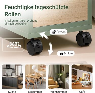 Тумбочка для ванної кімнати SoBuy з колесами, вузька з 3 висувними ящиками, компактна комода з дерева, навісна шафка для маленьких ванних кімнат, туалетів та кухонь, біла, 65x23x82 см, BZR54-W