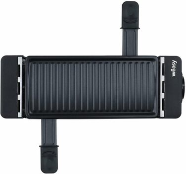 Wëasy Raclette 2-in-1: гриль та фондю, антипригарне покриття, для 4 осіб, збірний, чорний