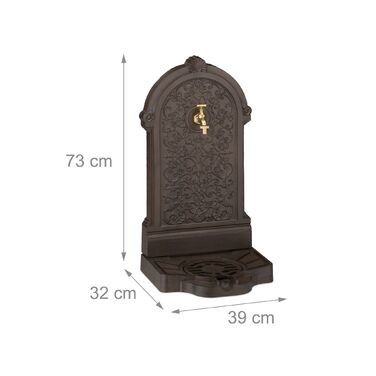 Relaxdays Фонтанчик для столу Античний