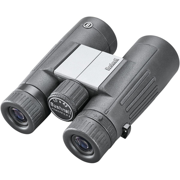 Бінокль Bushnell Powerview 2 10x42, дахова призма, алюмінієвий корпус, багатошарове покриття, гумове армування, для спостереження за птахами, туризму, спорту, PWV1042