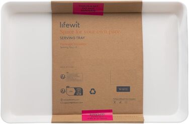 Lifewit Пластиковий піднос для сервірування Тарілки для вечірок Багаторазова закусочна миска BPA для закусок Харчове печиво Печиво Печиво Т