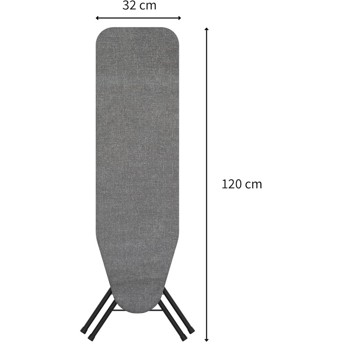 Парова прасувальна дошка Rrets Pulse Black Додаткова підкладка - Дуже товста підкладка та чохол - Запатентований геніальний дизайн - Зона прасування 32x108 см