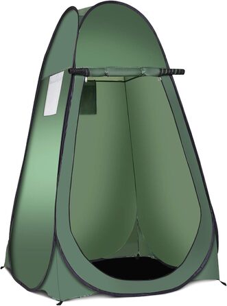 Намет-роздягальня Relax4Life Pop-up, душовий намет, туалетний намет, 120x120x190 см (зелений)